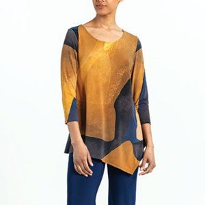 NWT Gold tones Tunic Top by Clara Sunwoo